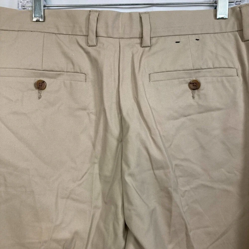 Banana Republic‎ Pants Mens Sz 34x32 Beige Chino Cotton Tailored Fit Non Iron